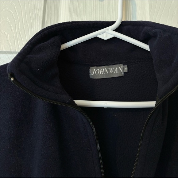 Navy blue zip up fleece - Picture 2 of 2